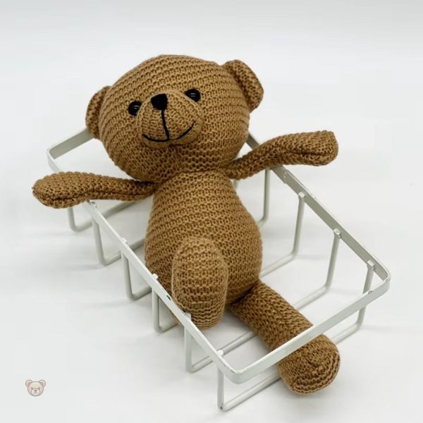 Ours en peluche doux en crochet, artisanat unique