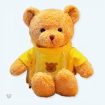 Peluche ours doux avec pull confortable et chaleureux