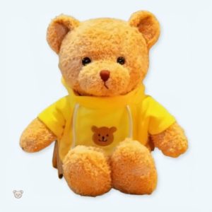 Peluche ours doux avec pull confortable et chaleureux