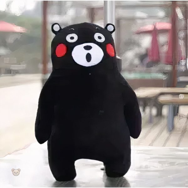Ours étonné en peluche, idéal pour la chambre d'enfant et le confort