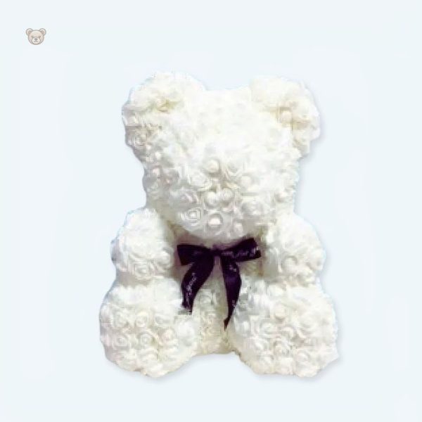 peluche-ours-fleurs-blanche-douce-calin-decor-naturel-1 Peluche ours blanc doux avec fleurs