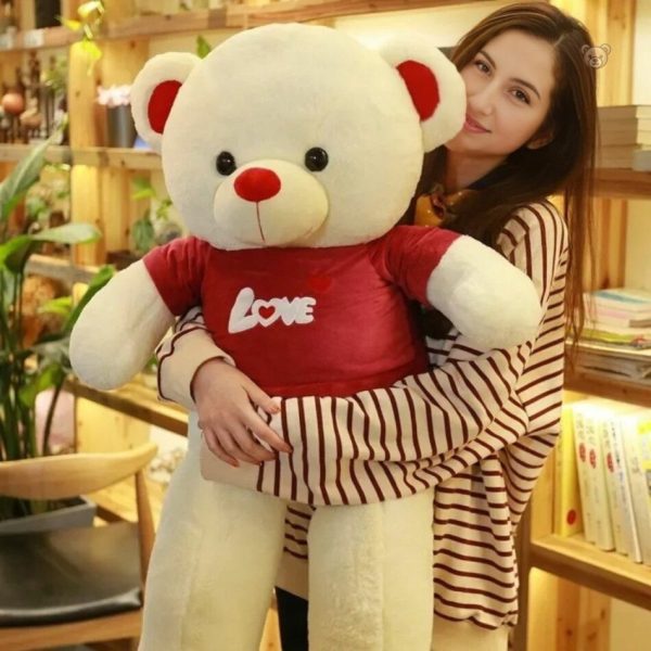 Peluches d'amour géantes en T-shirt doux, parfaites pour les enfants