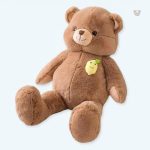 Peluche ours géant marron doux pour des câlins chaleureux
