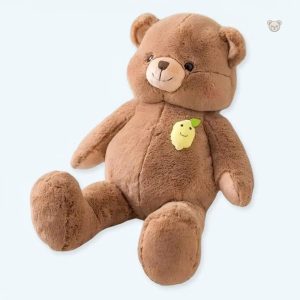 Peluche ours géant marron doux pour des câlins chaleureux