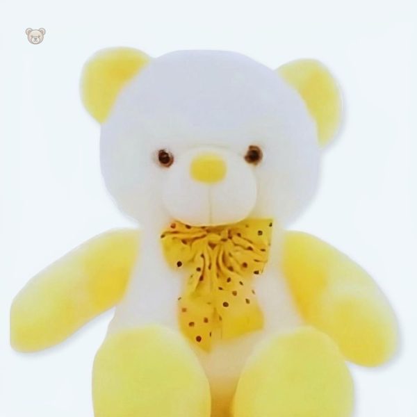 Peluche ours jaune kawaii douce pour câlins d'enfants