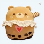 Peluche ours joyeux douce et câline pour enfants