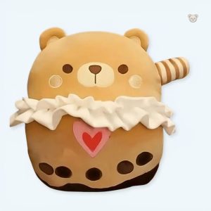 Peluche ours joyeux douce et câline pour enfants