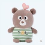 Peluche ours marron doux pour câlins d'enfants