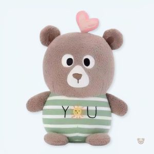 Peluche ours marron doux pour câlins d'enfants