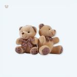 Peluche ours marron doux en porte-clés mignon pour accessoires