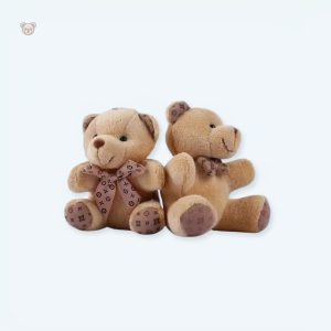 Peluche ours marron doux en porte-clés mignon pour accessoires