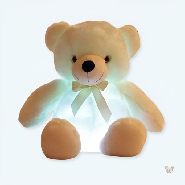 peluche-ours-oreiller-douce-led-lumineuse-chambre-cozy-1 Peluche ours lumineuse douce pour une chambre cozy