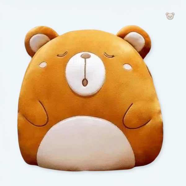 peluche-ours-oreiller-doux-calin-confortable-enfant-1 Peluche ours douce et confortable pour enfant