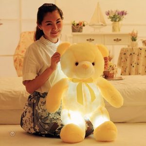 Ours oreiller lumineux, parfait compagnon pour les enfants
