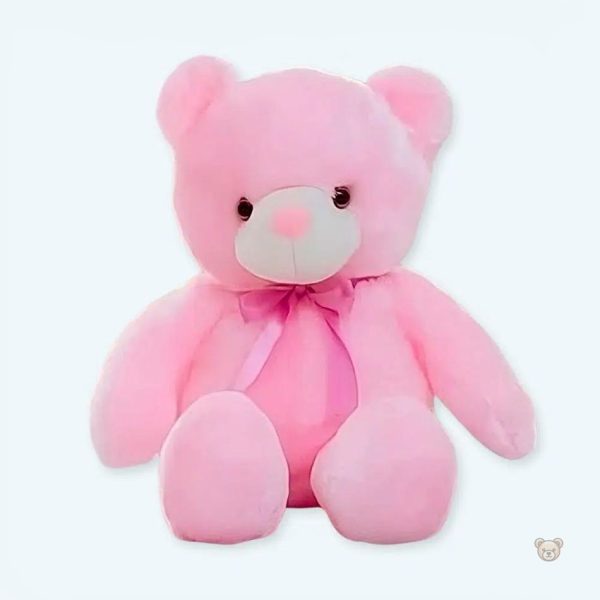 peluche-ours-rose-lumineux-led-douce-nuit-apaisante-1 Peluche ours rose lumineux LED pour nuits apaisantes