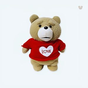 Peluche ours Ted Love douce et câline pour enfants