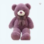 Peluche ours violet géant doux pour câlins en chambre d'enfant