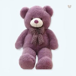 Peluche ours violet géant doux pour câlins en chambre d'enfant
