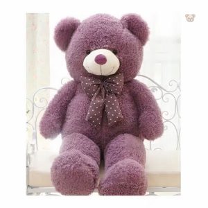 Ours violet câlin, compagnon idéal pour les moments de tendresse
