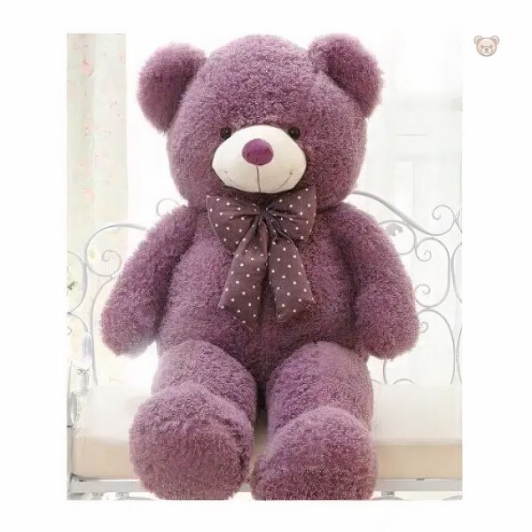 Ours violet câlin, compagnon idéal pour les moments de tendresse