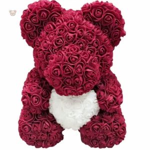 Ours en peluche violine, décoration douce pour enfants