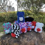 Peluche ourson rose bicolore pour la Saint-Valentin - vue 3