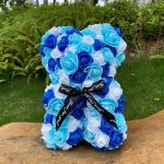 Peluche ourson rose bicolore pour la Saint-Valentin - vue 16