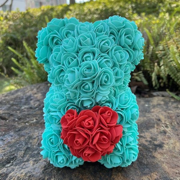 Peluche ourson rose bicolore pour la Saint-Valentin - vue 29