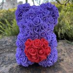 Peluche ourson rose bicolore pour la Saint-Valentin - vue 30