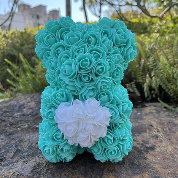 Peluche ourson rose bicolore pour la Saint-Valentin - vue 32