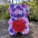 Peluche ourson rose bicolore pour la Saint-Valentin - vue 40
