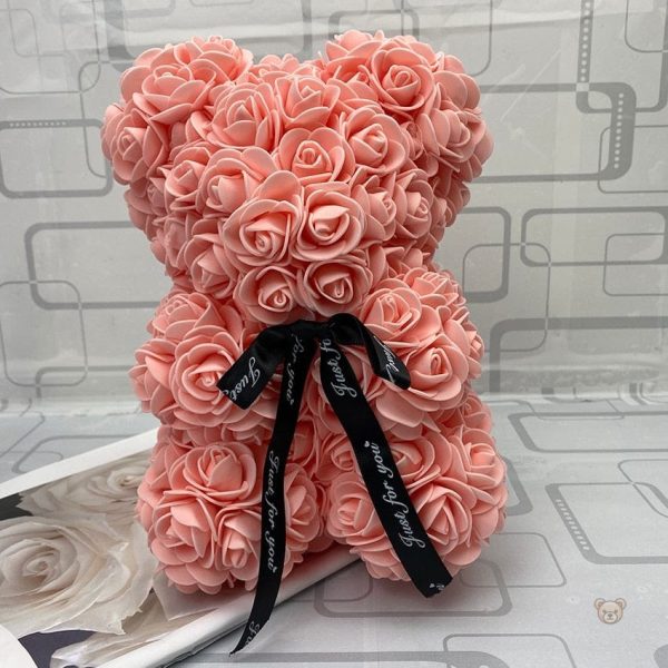 Peluche ourson rose bicolore pour la Saint-Valentin - vue 48