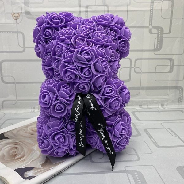 Peluche ourson rose bicolore pour la Saint-Valentin - vue 49