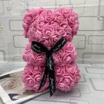 Peluche ourson rose bicolore pour la Saint-Valentin - vue 51