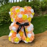 Ourson en rose, cadeau d'amour pour elle