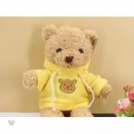 Câlin doux et chaleureux avec notre peluche ourson