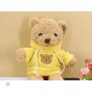 Câlin doux et chaleureux avec notre peluche ourson