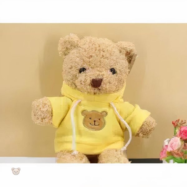 Câlin doux et chaleureux avec notre peluche ourson