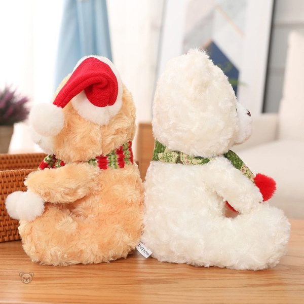 Peluche ourson avec un charme de Noël