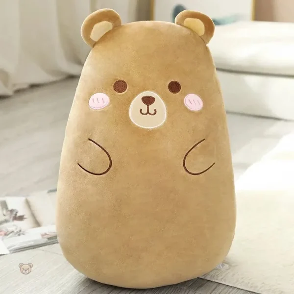 Peluche ourson squishmallow avec joues roses