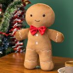 Peluche pain d'épice de Noël douce et festive