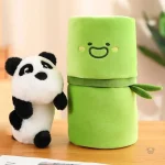 Doux panda blanc en peluche, accessoire mignon