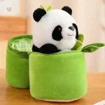 Panda peluche blanche, compagnon de jeu