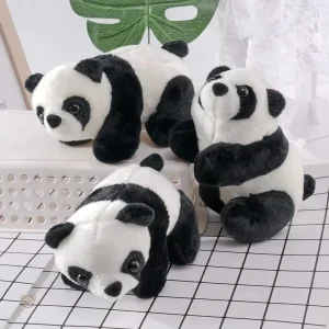 Peluche panda noir et blanc douce et câline