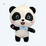 Peluche panda bleu douce et ludique pour enfants