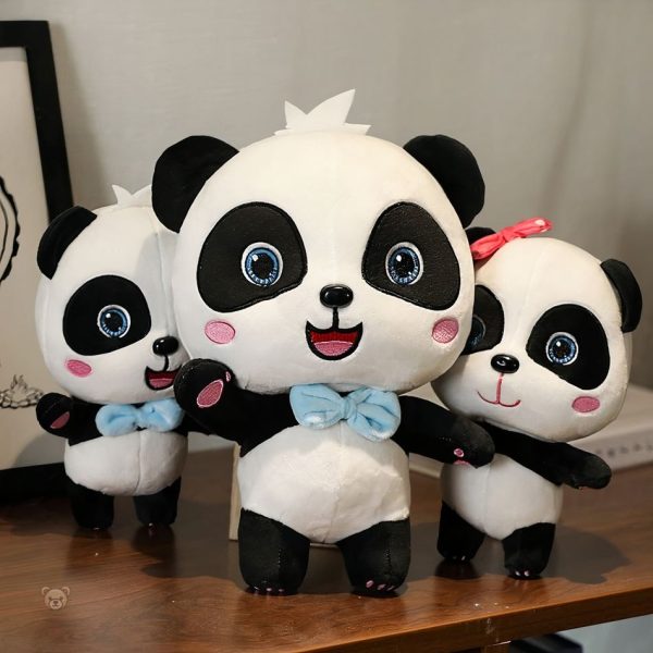 Panda bleu en peluche, compagnon idéal pour les petits