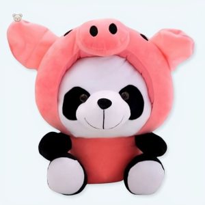 Peluche panda douce en cochon pour câlins d'enfants