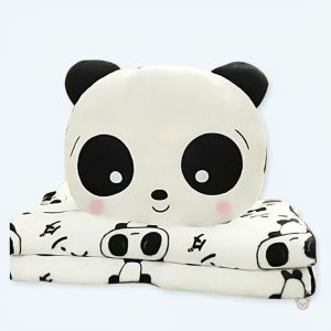 Peluche panda douce avec couverture chaleureuse