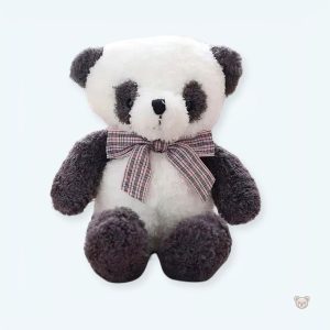 Peluche panda douce noir et blanc pour câlins enfants
