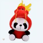 Peluche panda dragon douce pour câlins d'enfant